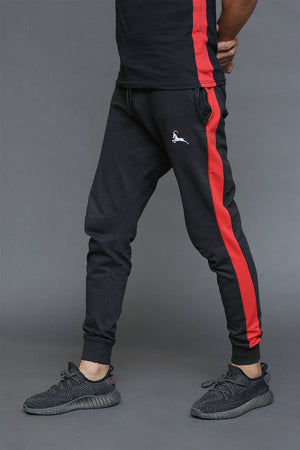 Wild Goat Clothing - Black with Red Jogger Pant
