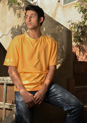 Kun Clothing - Mango Yellow T-shirt Oversize Fit (Men) - KUN MTS- 007