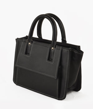 Black front pocket handbag