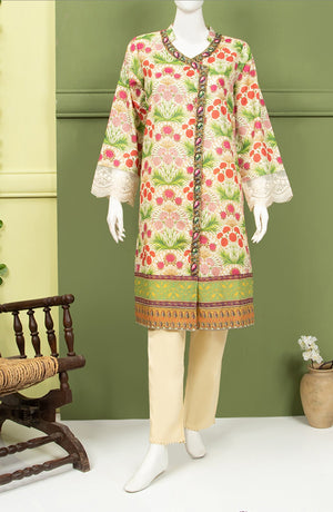 FANCY FLORA LAWN PRINTED 1PC STITCH KURTI (7006481383598)