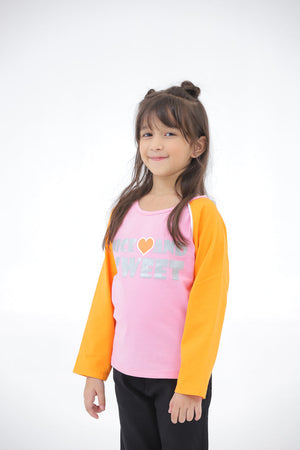 Baby Pink Raglan Top