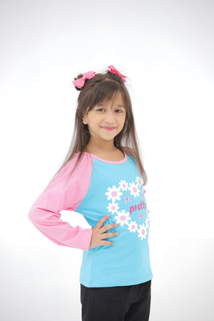 Sky Blue Raglan Top