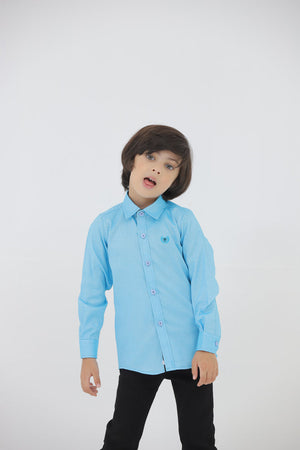 Sky Blue Casual Shirt For Boy