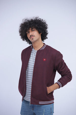 Maroon Bomber Jacket