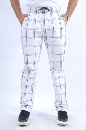 White Checkered Trousers