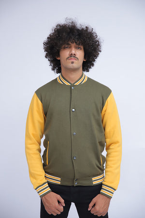 Olive Baseball Jacket