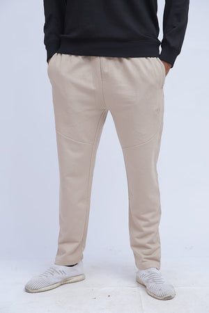 Beige Basic Trousers