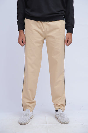 Beige Basic Trousers