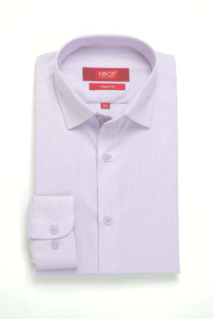 LIGHT PURPLE PIN STRIPE DRESS SHIRT