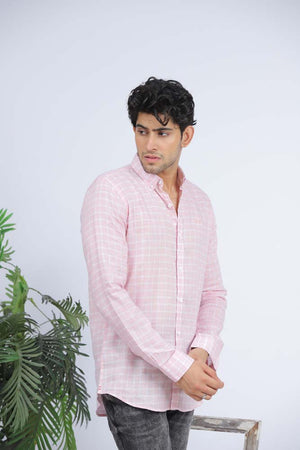 Pink Checkered Shirt