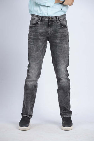 BLEACHED BLACK DENIM PANT