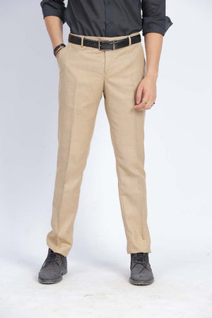 TEXTURED KHAKI DRESS PANT