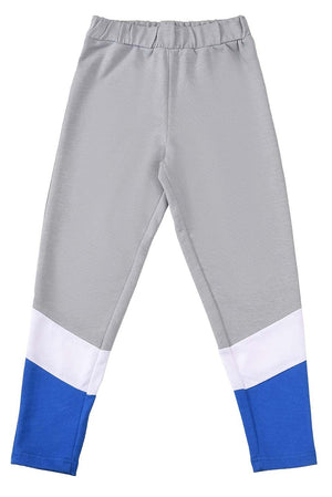 KDS-BC-12758 PULL ON TROUSER GREY/WHITE/L/BLUE