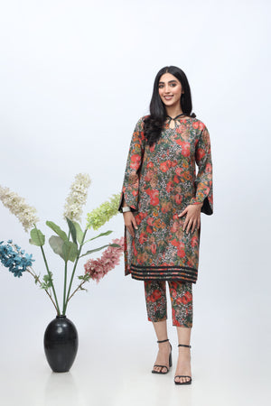 2-PC Printed Lawn Shirt with Trouser  CPM-3-288
