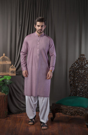 MEN KURTA CASUAL MAROON (6633878192302)