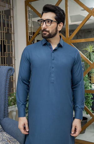 MEN KAMEEZ SHALWAR PLAIN SEE GREEN (7058651087022)