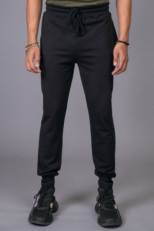 START - Black Relaxed Cinched Sweatpants
