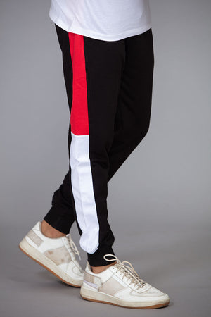 START - Black  with red and white All Purpose Multi Paneled Joggers