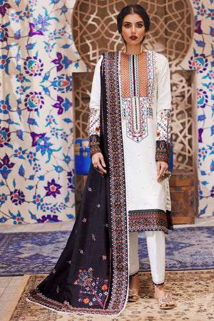 3734-SEVIL EMBROIDERED LAWN UNSTITCHED