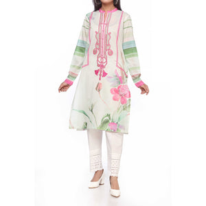 Green Digital Printed Lawn Embroidered Shirt PS2369