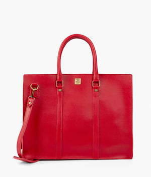 Red laptop bag