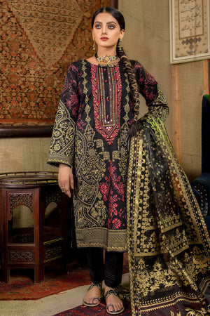 Mirror Embroidered Cotton Lawn Suit - 2499
