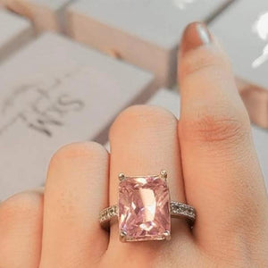 Pink Cubic Zirconic Ring