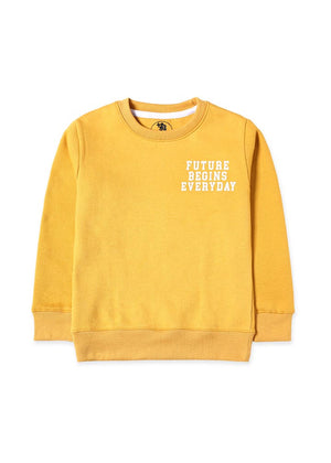 Mustard Fleece Sweat Shirt