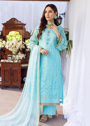 Sonia Umer - Ainaa – Embroidered Silk Net Unstitched 3Pc Suit