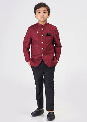 Red Embroidery Prince Coat