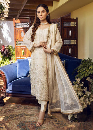 Sonia Umer - Chameli – Embroidered Silk Net Unstitched 3Pc Suit