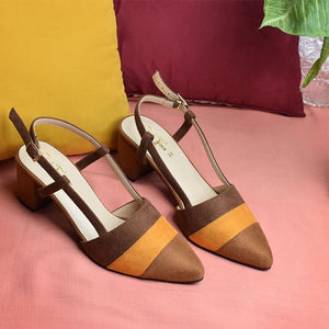 Fizzy Court Shoes - Brown