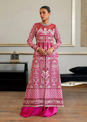 Organza Embroidered Dress With Gharara - 7855.2
