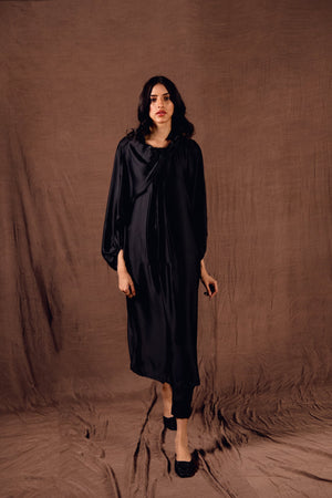 Asymmetric Silk Dress