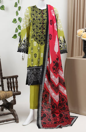 LIME ETHNIC 3PC STITCHED SUIT