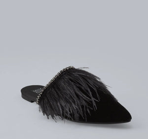 DSW - White House Black market Feather Mules