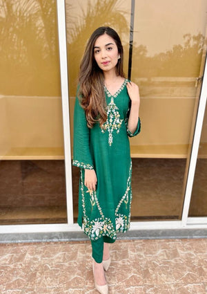 Ainee Faisal - Kashmir Pure Green - AF 334