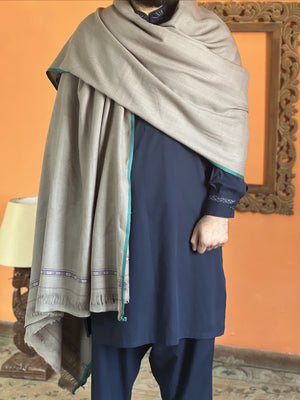 Traditional Kashmiri Dusa (Double - 5 Meter Length) Grey 2