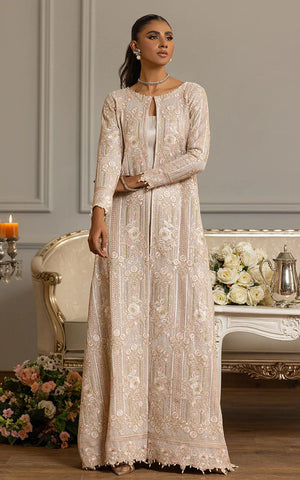 Net Embroidered Jacket With Trouser - 8111.2