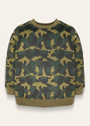 Camouflage Pattern Sweatshirt