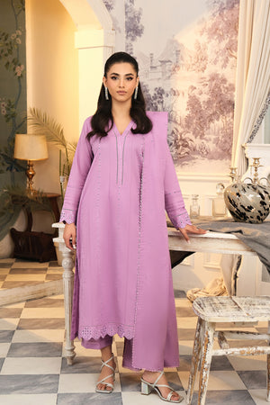 Lilac Embroidered Suit