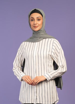 Grey- Jersey Hijab