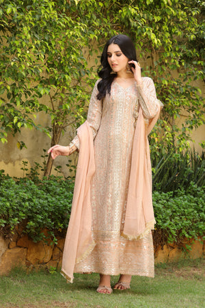 KURTI 122-DIVINE- PEACH