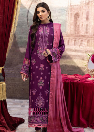 DH-24 : Unstitched Luxury Embroidered Dhanak 3PC