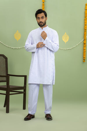 White Embroidered Kurta Pant