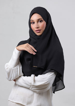 Black - Chic Maxi - Instant Hijab