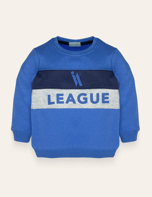 Blue IX League Printed Sweatshirt