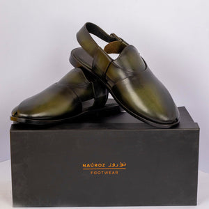 Nauroz - Olive Green Frontier Shoes