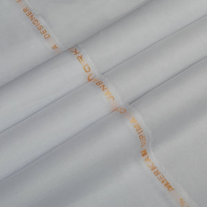 Janbaz Zara - American PIMA Lawn Cotton (4.5 Mtr) - White
