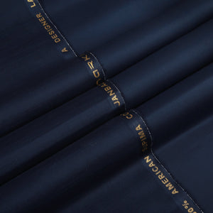 Janbaz Zara - American PIMA Lawn Cotton (4.5 Mtr) - Navy Blue